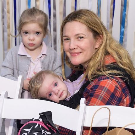 Drew Barrymore and her two children